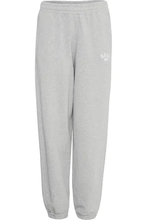 Ball Spodnie, Kobieta, Szary, XL, Len, Spodnie Relaxed Fit Medium Grey Melange