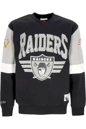 Mitchell & Ness Bluzy, Mężczyzna, Czarny, L, Oakland Raiders Crewneck Sweatshirt