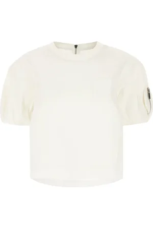 SACAI Bluzki, Kobieta, Beżowy, L, Stylowy TOP dla Trendsetterów