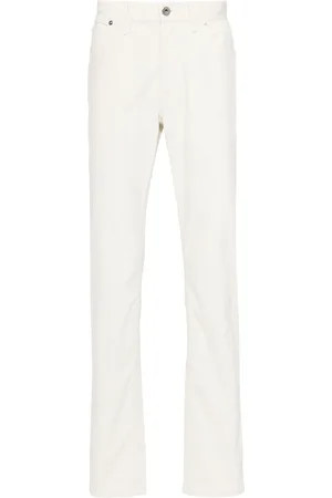BRIONI Jeansy, Mężczyzna, Biały, W35, Stretch Cotton Meribel Jeansy