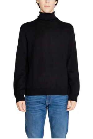 Armani Exchange Swetry, Mężczyzna, Czarny, M, Sweter Męski Jesień/Zima Kolekcja