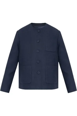 Gucci Swetry, Kobieta, Niebieski, S, Tweed, Granatowa marynarka tweedowa