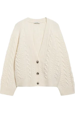 Ivy & Oak Swetry, Kobieta, Biały, XS, Sweter z splotem w serek