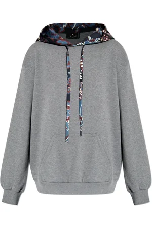 Etro Bluzy, Kobieta, Szary, S, Bawełna, Bluza z kapturem
