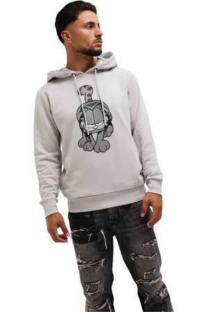 Iceberg Bluzy, Mężczyzna, Szary, M, Garfield Hoodie Szara Mężczyzna