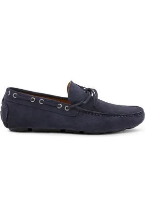 Duca Di Morrone Buty, Mężczyzna, Niebieski, 40 EU, Zamsz, Mokasyny Męskie Modna Aktualizacja