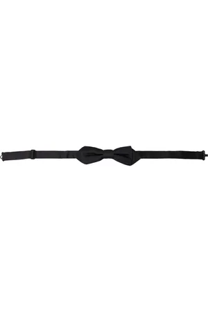 Dolce & Gabbana Akcesoria, Mężczyzna, Czarny, ONE SIZE, Regulowany Jedwabny Motyl Czarny