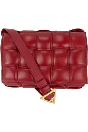 Bottega Veneta Pre-owned, Kobieta, Czerwony, ONE SIZE, Skóra, Pre-owned Skórzane torebki