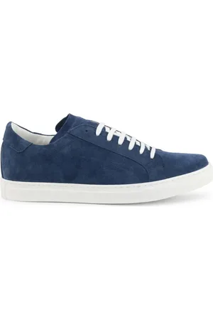 Duca Di Morrone Buty, Mężczyzna, Niebieski, 46 EU, Zamsz, Włoskie Zamszowe Sneakersy na Wiosnę/Lato