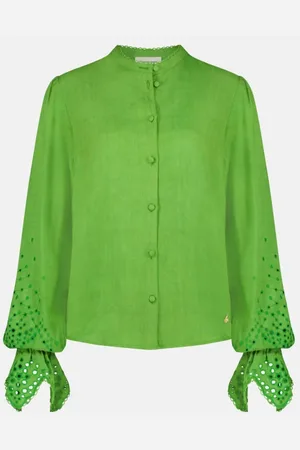Fabienne Chapot Bluzki, Kobieta, Zielony, S, Len, Clarissa Blouse