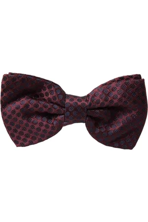 Dolce & Gabbana Akcesoria, Mężczyzna, Wielobarwność, ONE SIZE, Brązowy jedwabny motyl