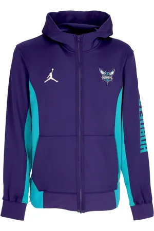 Jordan Kurtki, Mężczyzna, Fioletowy, L, Poliester, NBA Showtime Full-Zip Hoodie