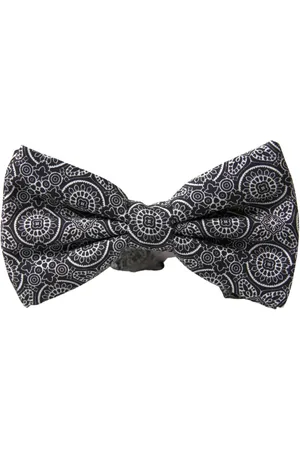 Dolce & Gabbana Akcesoria, Mężczyzna, Czarny, ONE SIZE, Kokardka Jedwabna Fantazyjna