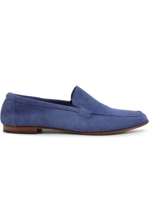 Duca Di Morrone Buty, Mężczyzna, Niebieski, 43 EU, Zamsz, Mokasyny