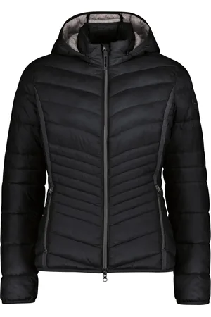 Betty Barclay Kurtki, Kobieta, Czarny, M, Sporty Quilted Hooded Jacket