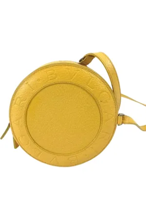 Bvlgari Pre-owned, Kobieta, Żółty, ONE SIZE, Skóra, Pre-owned skórzane torby na ramię