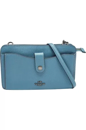 Coach Pre-owned, Kobieta, Niebieski, ONE SIZE, Pre-owned Leather crossbody-bags