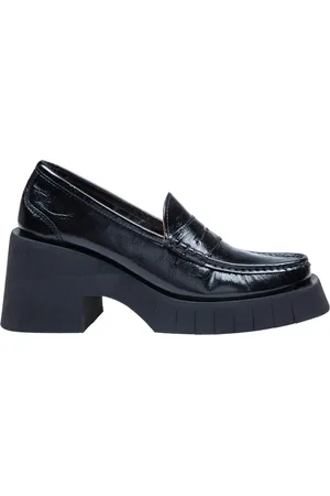 Paloma Barceló Buty, Kobieta, Czarny, 37 EU, Czarna Lakierowana Mokasyn Loafer
