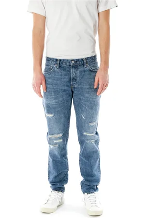 Edwin Jeansy, Mężczyzna, Niebieski, W30 L32, Tapered Fit Mid Waist Jeansy