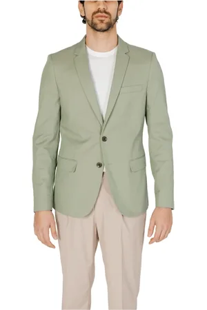 Antony Morato Kurtki, Mężczyzna, Zielony, 2XL, Zielony Blezer Z Zapięciem Na Guziki