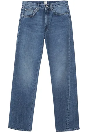 Totême Jeansy, Kobieta, Niebieski, W29, Denim, Twisted Seam Denim Jeansy