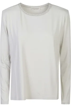 LE TRICOT PERUGIA Koszulki, Kobieta, Szary, L, Szare T-shirty i Pola