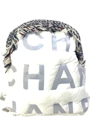 CHANEL Pre-owned, Kobieta, Biały, ONE SIZE, Pre-owned Canvas backpacks