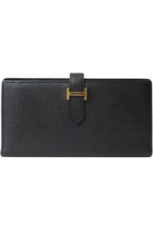 Hermès Pre-owned, Kobieta, Czarny, ONE SIZE, Skóra, Pre-owned skórzane portfele