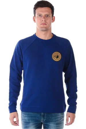 VERSACE Bluzy, Mężczyzna, Niebieski, 2XL, Hoodie Sweatshirt