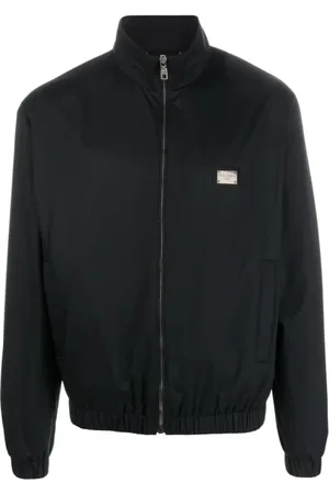 Dolce & Gabbana Kurtki, Mężczyzna, Czarny, L, Poliester, Czarna Parka dla Mężczyzn