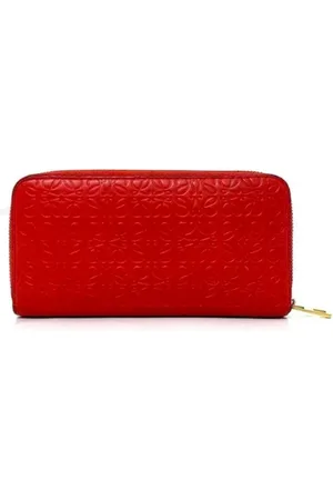 Loewe Pre-owned, Kobieta, Czerwony, ONE SIZE, Skóra, Pre-owned skórzane portfele