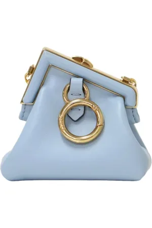 Fendi Pre-owned, Kobieta, Niebieski, ONE SIZE, Skóra, Pre-owned Leather clutches