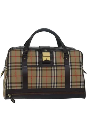 Burberry Pre-owned, Kobieta, brązowy, ONE SIZE, Skóra, Pre-owned Canvas travel-bags