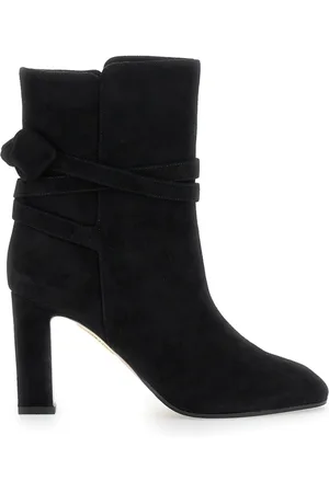 Aquazzura Buty, Kobieta, Czarny, 36 EU, Czarne Botki z Kokardą