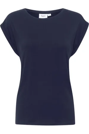 Saint Tropez Koszulki, Kobieta, Niebieski, L, Adelia SZ Night Sky T-Shirt Top