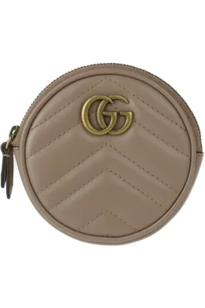 Gucci Pre-owned, Kobieta, brązowy, ONE SIZE, Skóra, Pre-owned skórzane portfele
