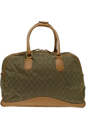 Gucci Pre-owned, Kobieta, Zielony, ONE SIZE, Pre-owned Canvas travel-bags