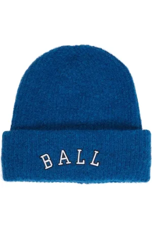 Ball Akcesoria, Kobieta, Niebieski, ONE SIZE, Wełna, Niebieska Czapka Baotilia Dodatki