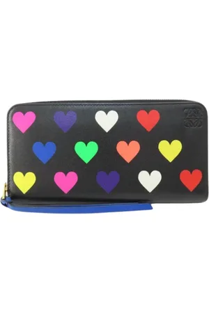 Loewe Pre-owned, Kobieta, Czarny, ONE SIZE, Skóra, Pre-owned skórzane portfele