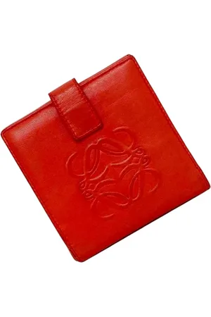 Loewe Pre-owned, Kobieta, Czerwony, ONE SIZE, Skóra, Pre-owned skórzane portfele