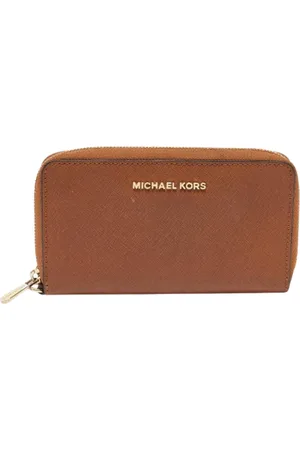 Michael Kors Pre-owned, Kobieta, brązowy, ONE SIZE, Pre-owned skórzane portfele