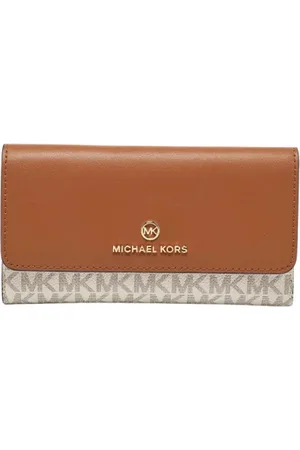 Michael Kors Pre-owned, Kobieta, brązowy, ONE SIZE, Pre-owned skórzane portfele