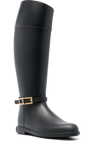 Sergio Rossi Buty, Kobieta, Czarny, 37 EU, Czarne Gumowe Botki