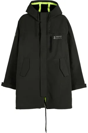 Munich Płaszcze, Kobieta, Zielony, S, Khaki Parka Damska z Tekstylia
