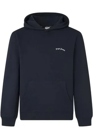 Pepe Jeans Bluzy, Mężczyzna, Niebieski, M, Klasyczny Hoodie Somerton