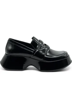 vic matiè Buty, Kobieta, Czarny, 38 EU, Czarna Mokasyn z Czyszczonej Skóry Cielęcej