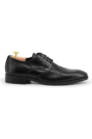 Duca Di Morrone Buty, Mężczyzna, Czarny, 44 EU, Valerio Czarny Buty Skórzane