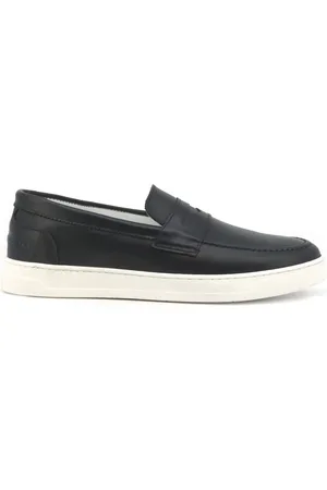 Duca Di Morrone Buty, Mężczyzna, Niebieski, 41 EU, Niebieskie Mokasyny Skórzane Wiosna/Lato