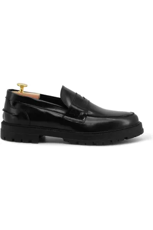 Duca Di Morrone Buty, Mężczyzna, Czarny, 44 EU, Czarne mokasyny skórzane męskie