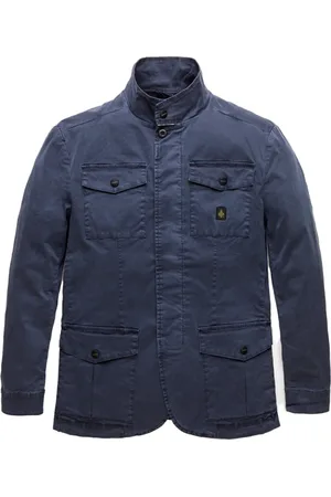 RefrigiWear Kurtki, Mężczyzna, Niebieski, M, Miękka Bawełniana Oddychająca Kurtka
